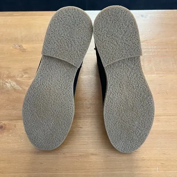 NIB LOFT Black Missy Ankle Boots Size 10.5 Warm Suede Like Fur Lined Normcore - Picture 7 of 9